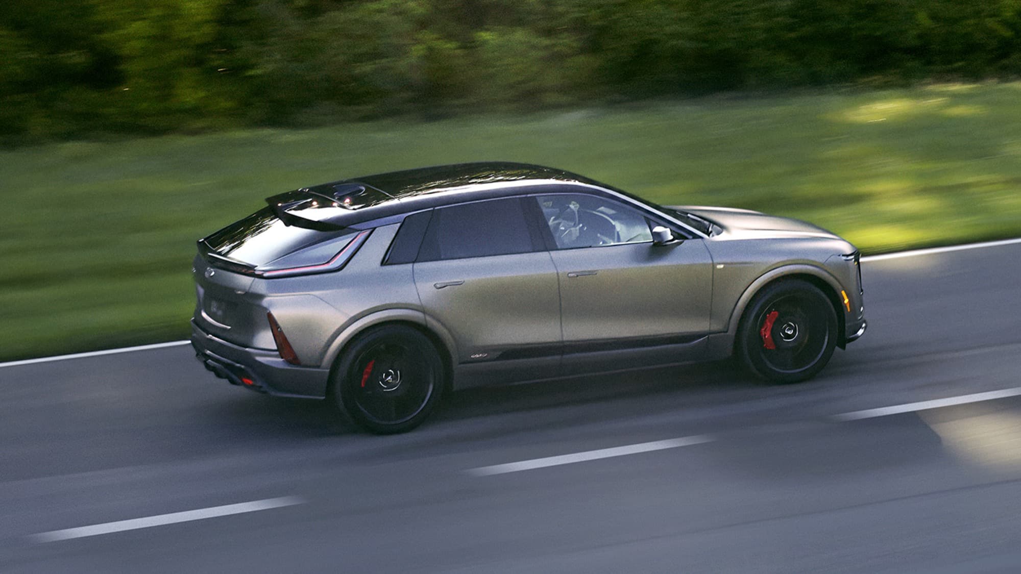 2026 Cadillac Lyriq V Press Photos Exterior 004 side rear three quarters